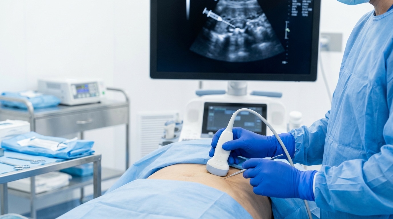 Patient receiving neuropathy treatment